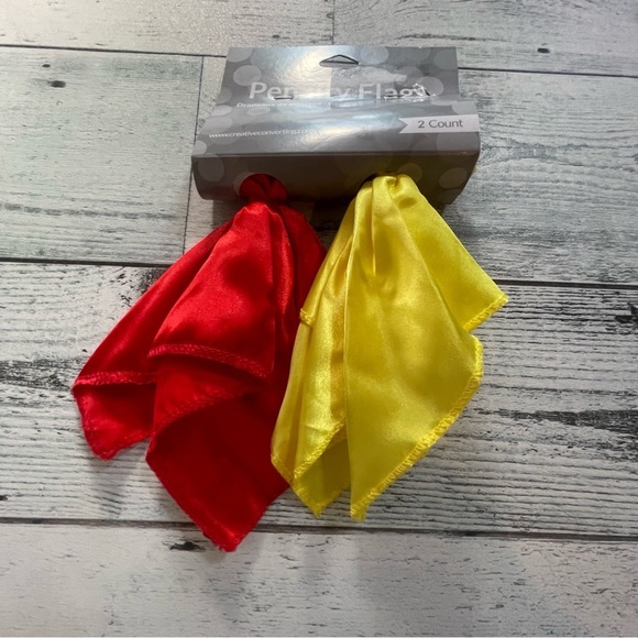 Sports Penalty Flags Red/Yellow 2 Pack NEW - Picture 6 of 7